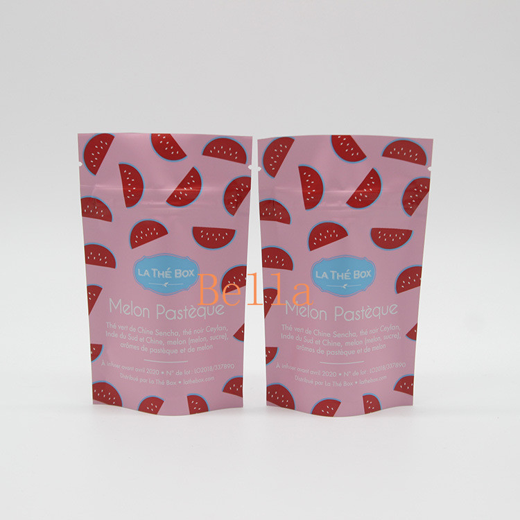 Mylar Herbal Incense Packaging k Tobacco Leaves Stand Up Bag 120-180 Mic Thickness