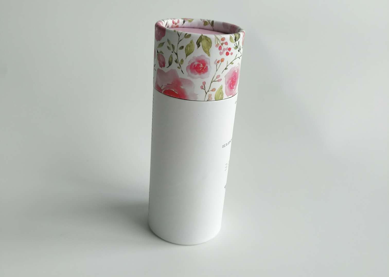 Cylinder Custom Printed Paper Boxes Cosmetics Paper Cardboard For Packing