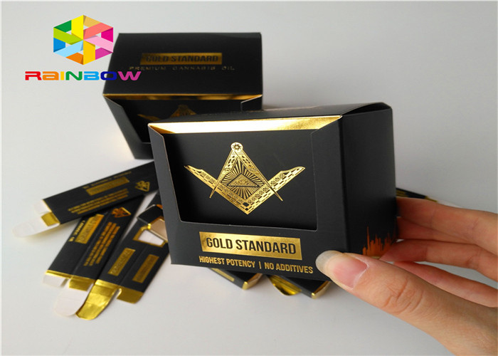 Embossed Printing Paper Box Packaging Small Commodity Product With Window