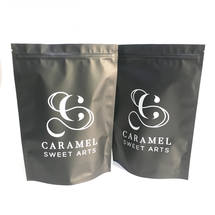 Aluminum Foil Tea Packaging Pouch Smell Proof Front Window Mylar Bags For Gummy Candy Weed