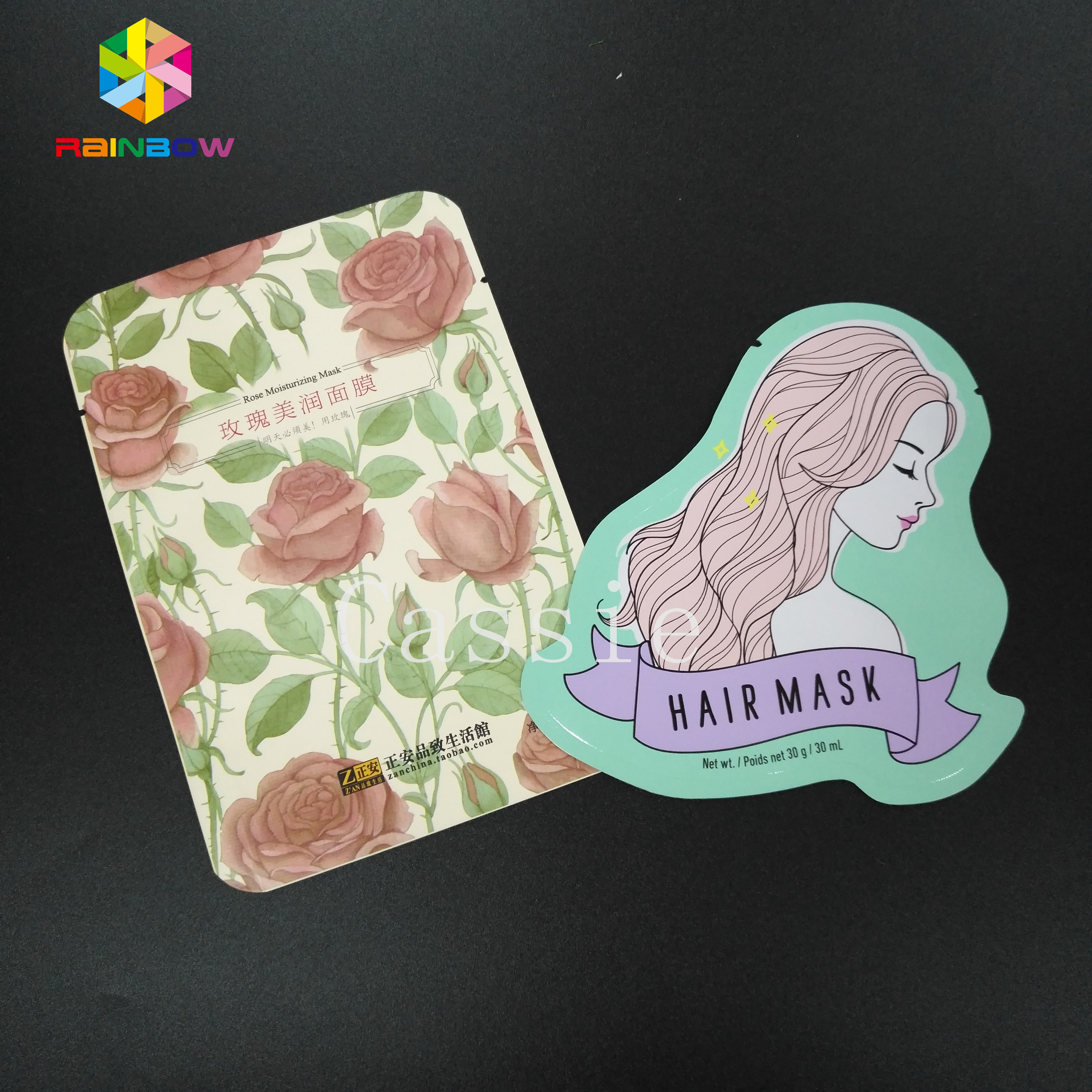 Multi Colored Grip Lock Bags Mylar Foil Sample Pack Open Top For Powder Packaging