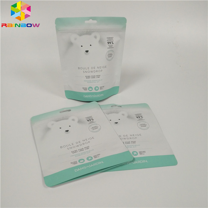 Zipper Top Stand Up Foil Pouch Packaging Bath Salt Aluminum Foil Body Scrub Bags