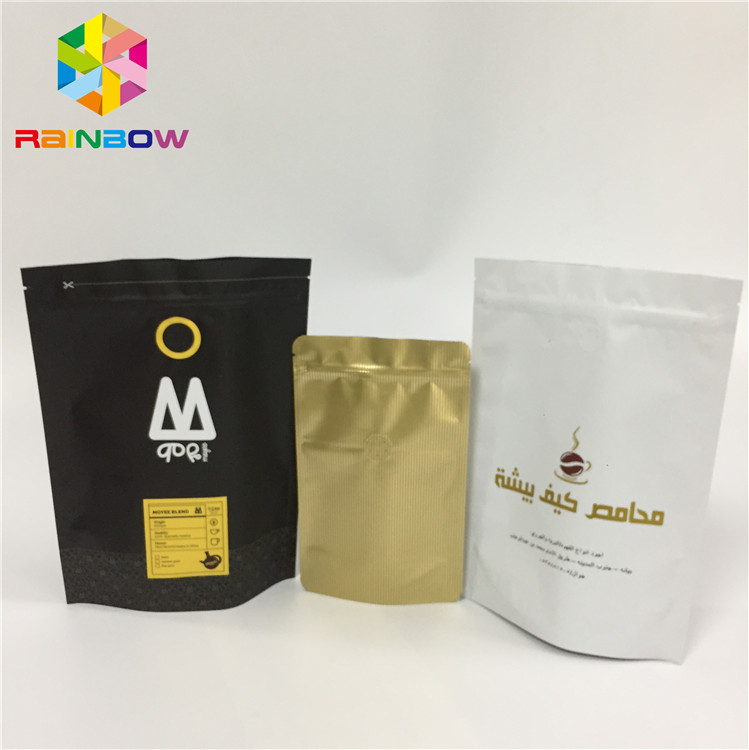 FDA Laminated Foil Pouch Packaging Zipper Stand Up Pouch With Gravure Printing