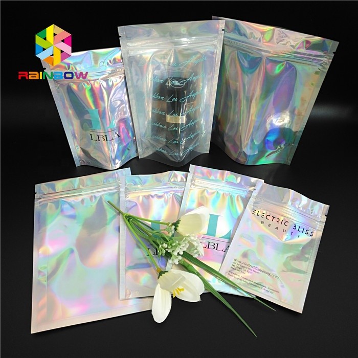 Cosmetic Holographic Makeup Bag Iridescent Small Sachet For Jewelry Necklace Bracelet