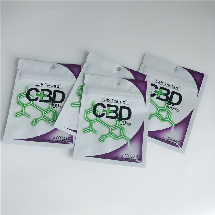 3.5 Gram Plastic Pouches Packaging Custom Label Printed CBD Cookies Resealable k