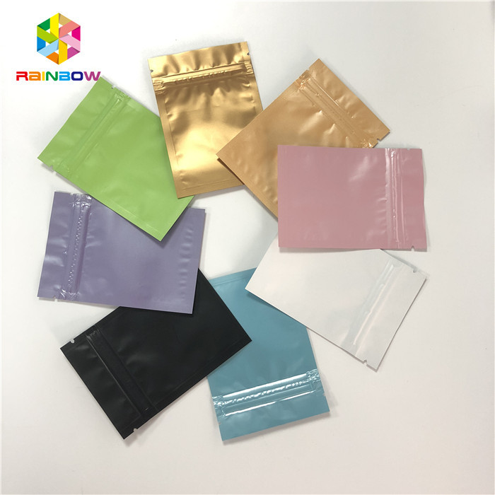 Full Color Aluminum Foil Pouch Packaging k Flat 3 Side Sealed Bags