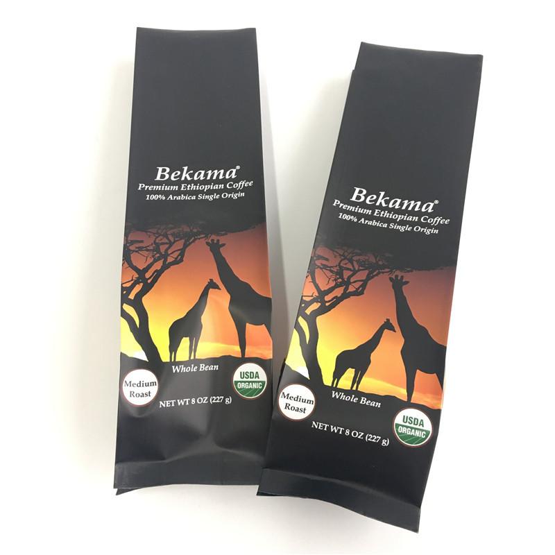 Customized Stand Up Zipper Pouch Bags Side Gusset Coffee Packaging CYMK Color