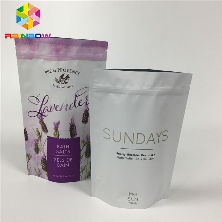 Matte Aluminum Foil Laminated Stand Up Zipper Pouch Bags For Dry Food Package