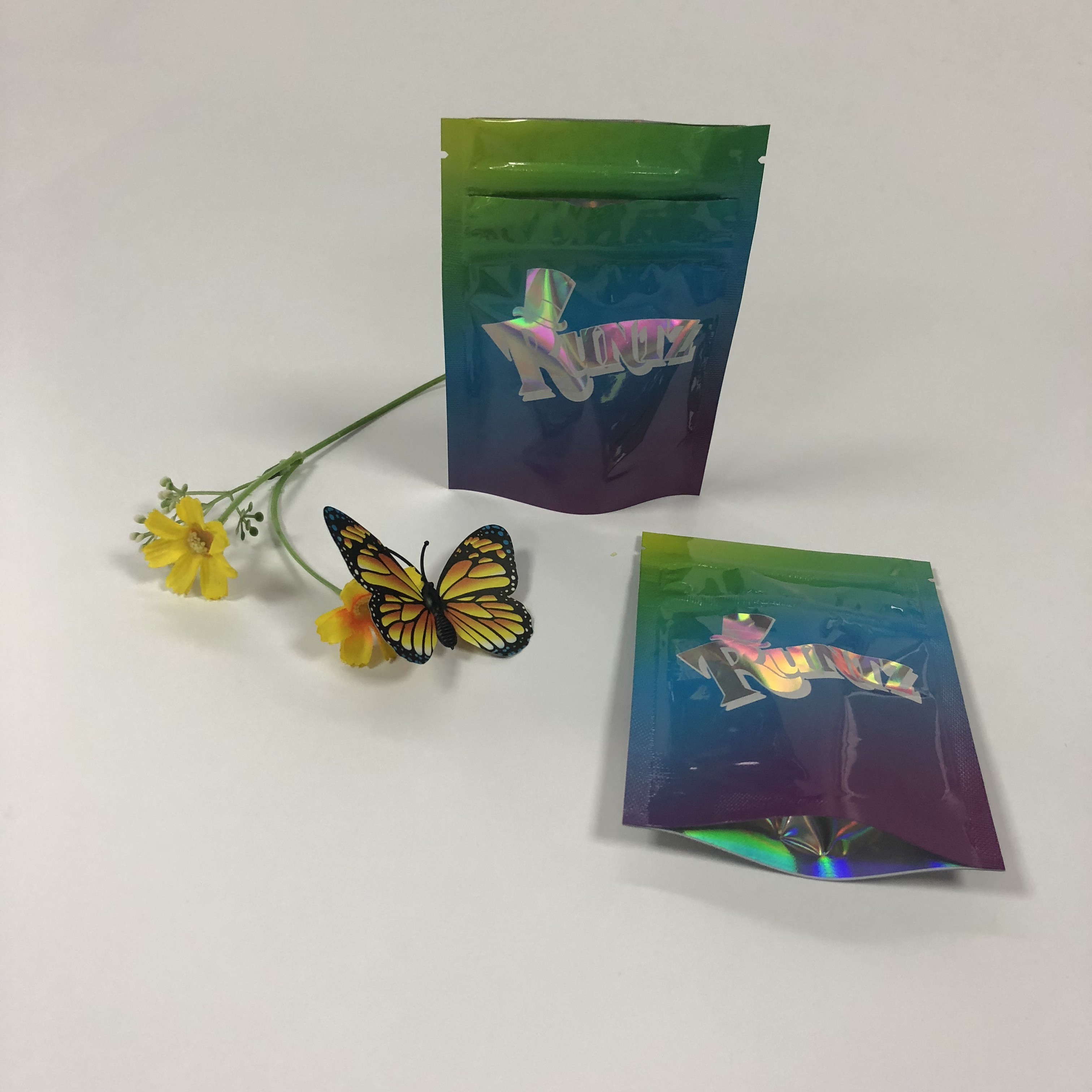 Double Zipper Foil Pouch Packaging Mylar Runtz Bags Plastic For Packaging Cookies