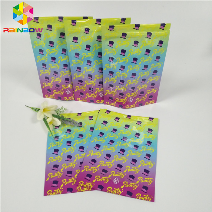 Zipper Foil Packaging Bags Runtz Weed Cookies Runtz Jungle Boys Plastic Mateial