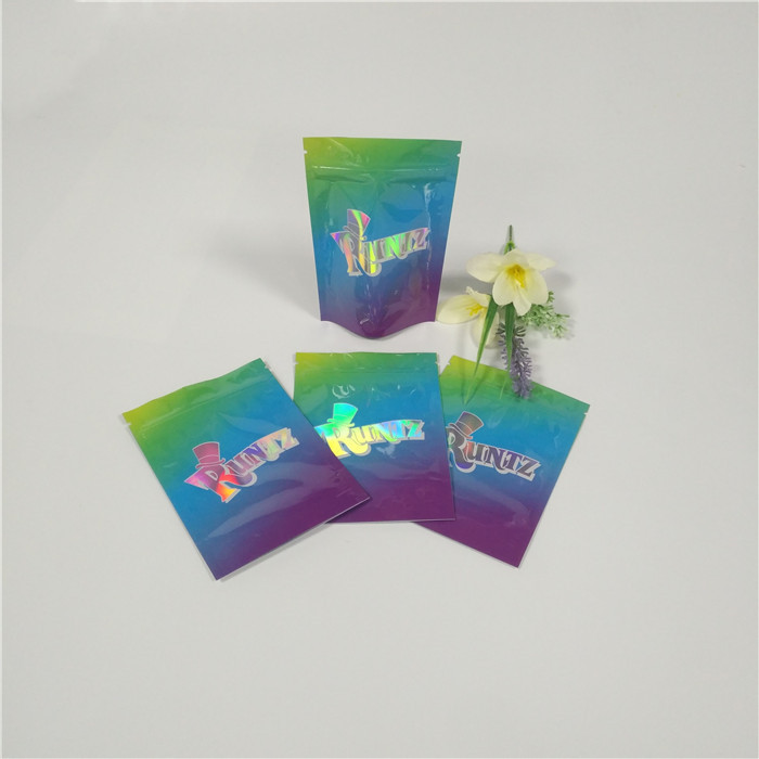 Runtz Mylar Weed Foil Pouch Packaging Bags Custom Jokes Up Label Packages Durable