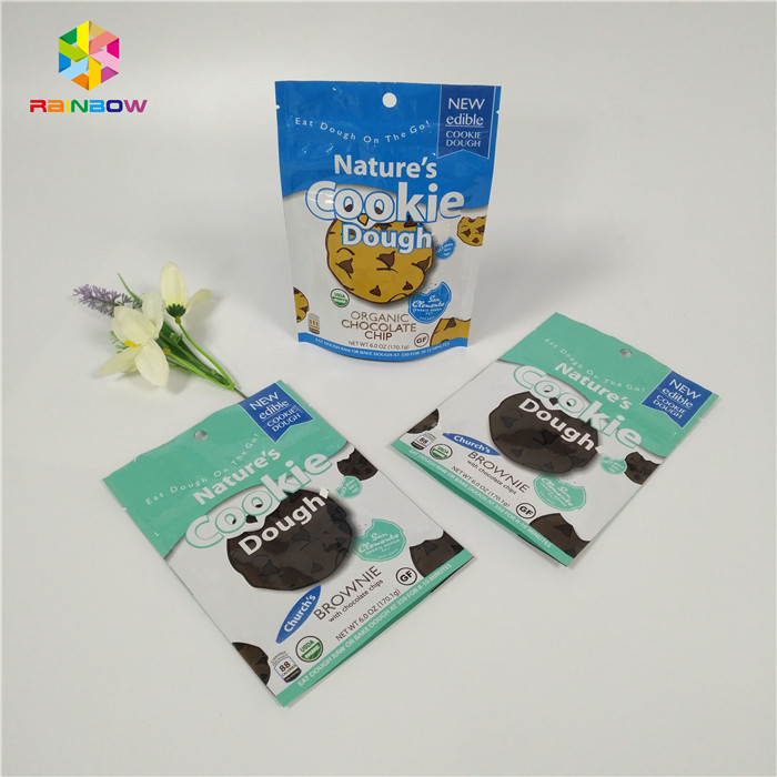 Colorful Small Mylar Aluminum Foil Food Packing Bags Zip Lock For Biscuit / Dry Fruit