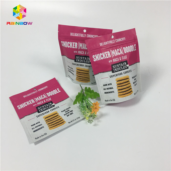 Tea / Powder / Coffee Stand Up Zipper Pouch Bags Smell Proof Poly Matte Doypack