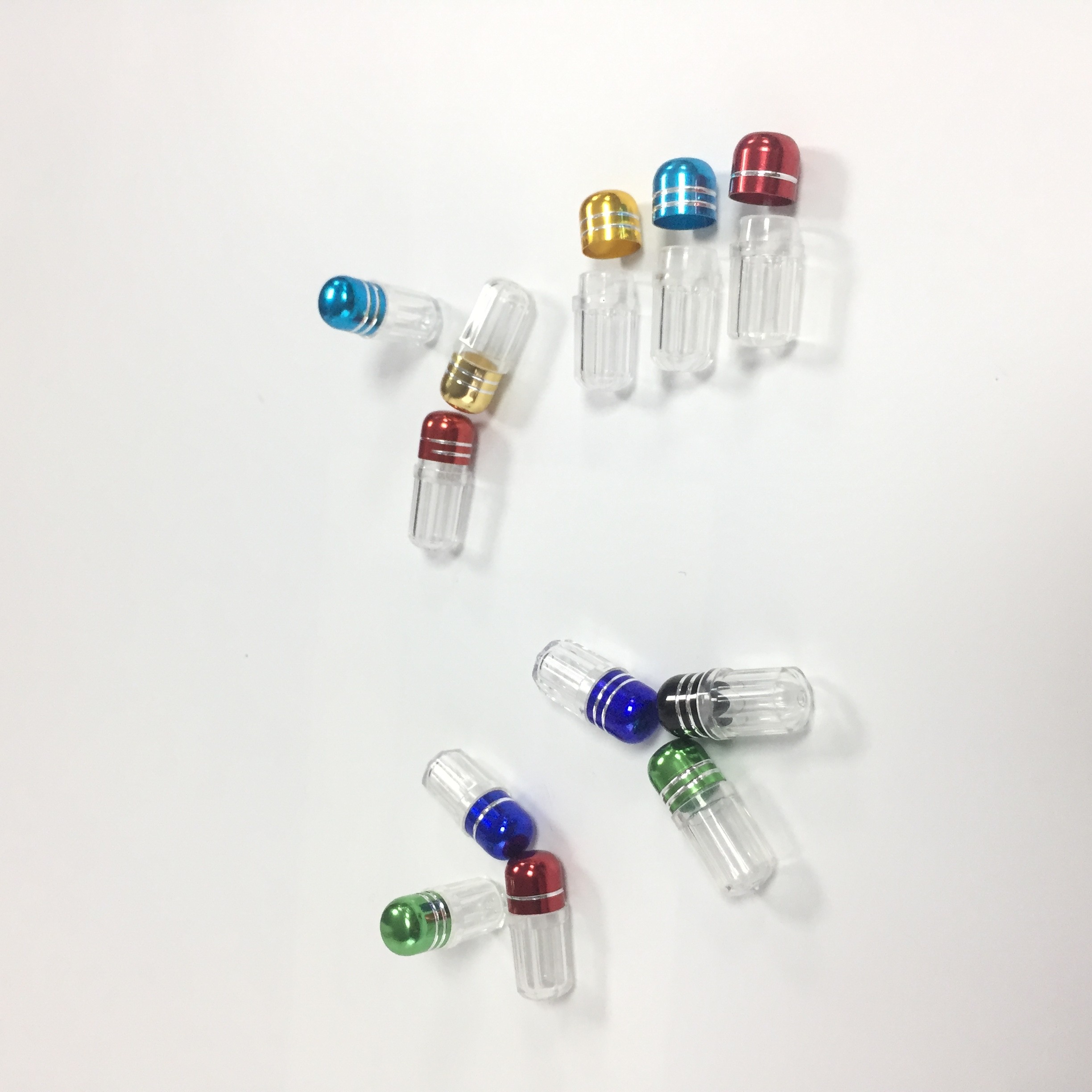 Supplement Capsule Plastic Pill Bottles Container PP Material With Metal Cap