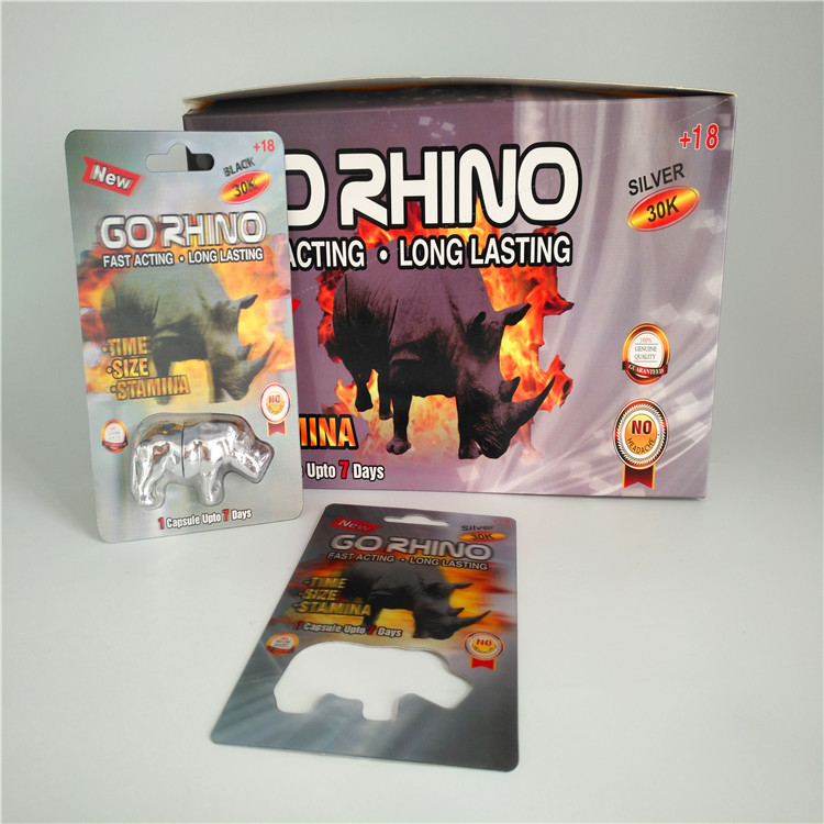 Slide Blister Pack Packaging Insert Card Male Enhancement Pills 3D Card Packaging Bags