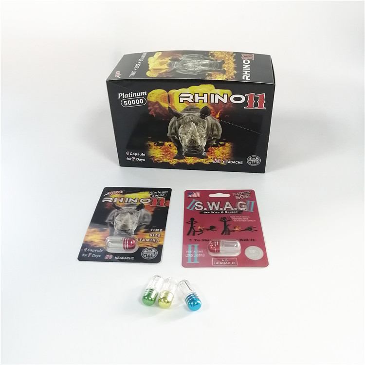 Male Enhancement Medication Blister Pack Packaging Black Mama Premier Zen Paper Display Card