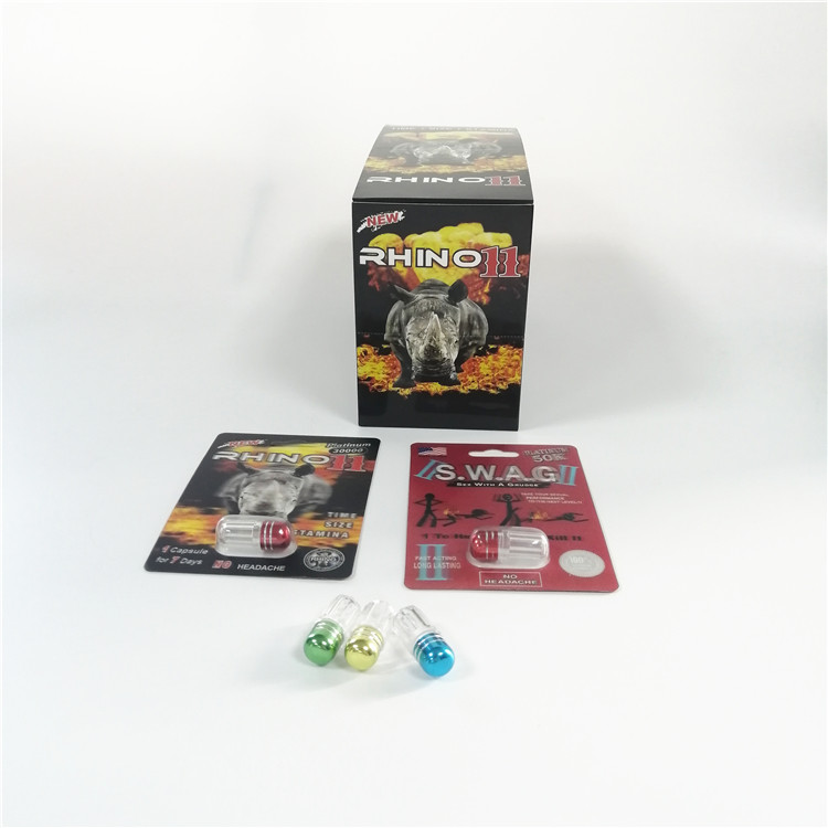 Rhino 69 Series Blister Card Packaging Male Enhancement Pills 3d Pill Blister Packing