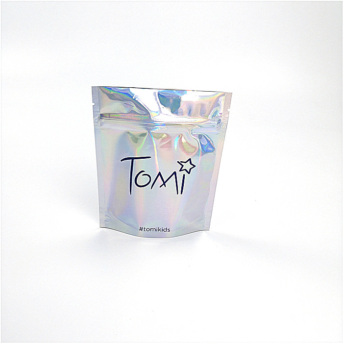 Bio Degradable Cosmetic Organizer Bag Custom Print Laser Holographic 100% Recycle