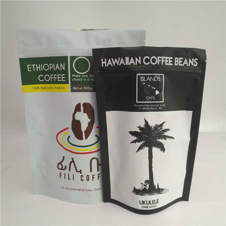 Doypack Coffee Beans Tea Bags Packaging Biodegradable Bags For Powder Products