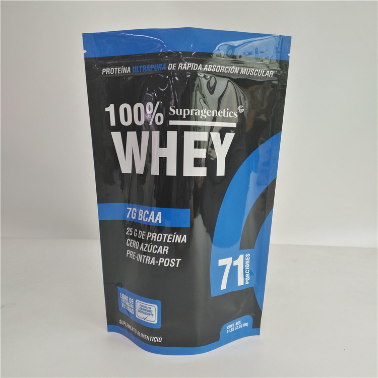 Stand Up Pouch Custom Printed Snack Bags Coffee Chocolate Powder Packaging 5lb 2kg