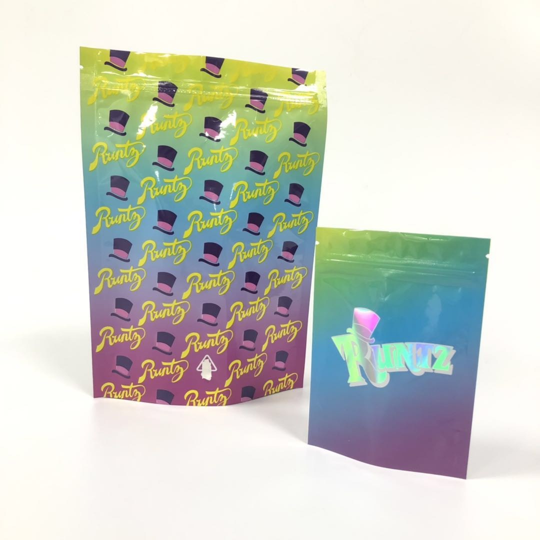 3.5 Grams Stand Up Herbal Incense Packaging Mylar k Weed Smell Proof