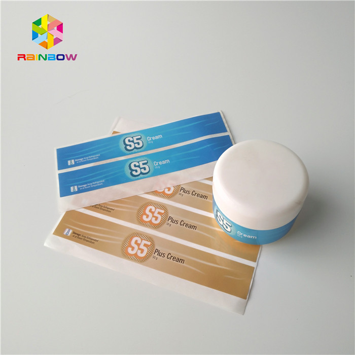 Cosmetics Products Shrink Sleeve Labels Waterproof Frozen Refrigerated Pearl Laser