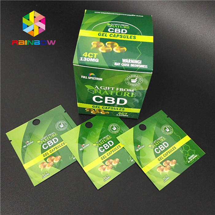 Digital Printing Herbal Incense Packaging CBD Gummy Natural Hemp Gummies Candy Bag