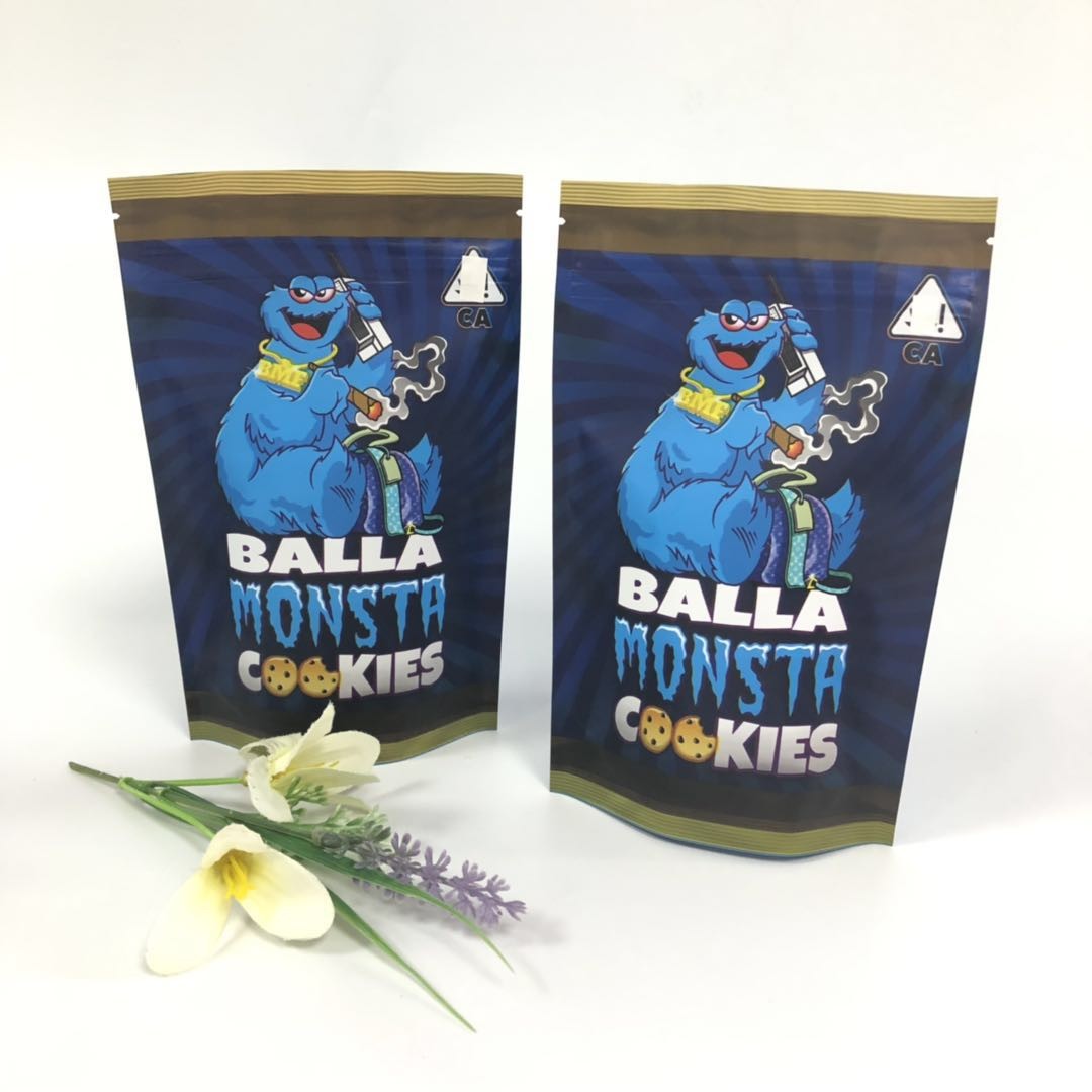 1 8 Cookies Medical Edibles Herbal Incense Packaging Smell Proof Biodegradable