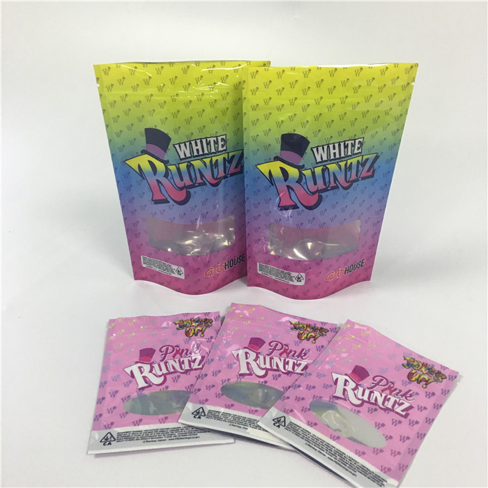 Smell Proof Herbal Incense Packaging Mini k Weed Plastic CBD Leaf Cookies Bags