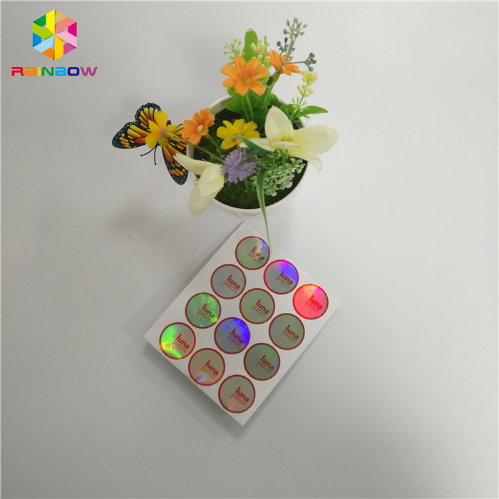 Custom Printing Shrink Wrap Sleeves Waterproof Hologram Adhesive Sticker Label