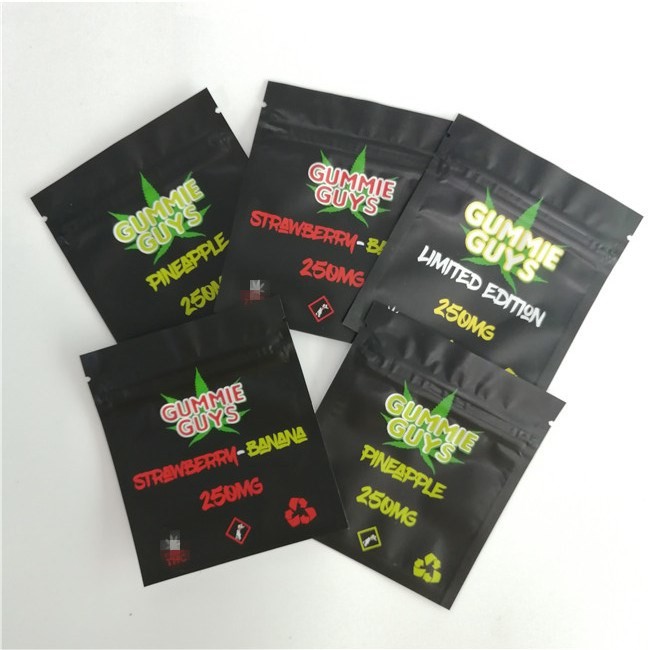 Resealable Aluminum Foil Zip Lock Bag Food Moisture Proof Three - Side Sealed