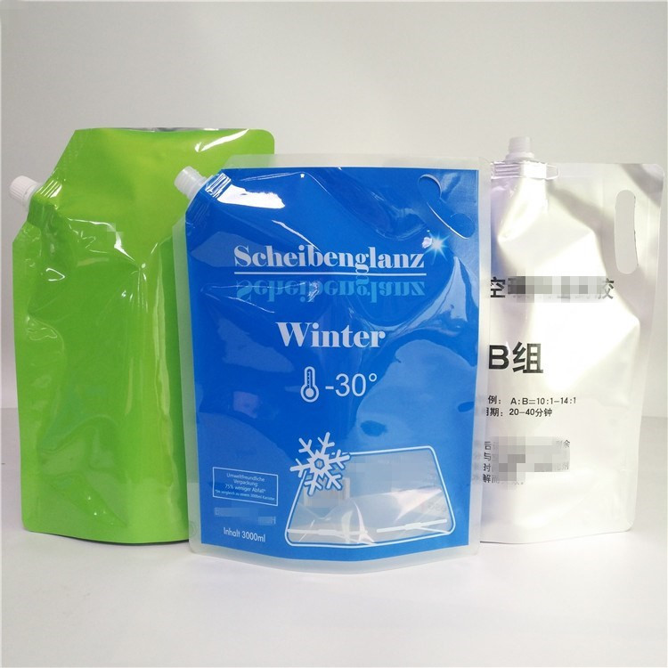 Low Temp Spout Pouch Packaging Reusable Foldable Plastic Liquid Storage Bag 3L 5L