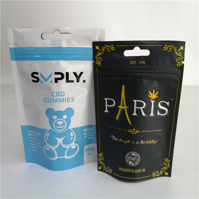 Gravure Printing Stand Up Bags Smell Proof For Sherbinskis Bacio Gelato Weed Leaf