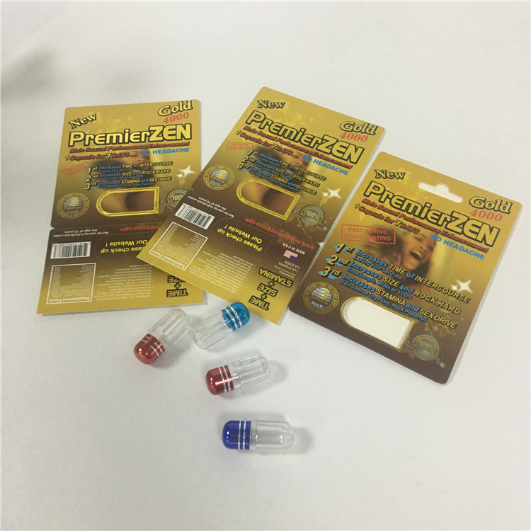 Recyclable Blister Paper Cards Hardest Times Male Enhancement Sexual Pill Capsule Box