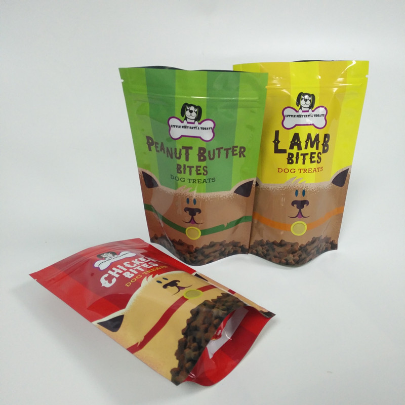 Digital Printing Stand Up Zipper Pouch Bags Pet Food Packing Plastic Material