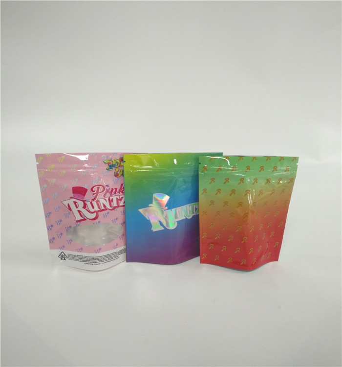 Recyclable Zip Lock Plastic Herbal Incense Packaging Doypack Zipper Pouch Custom Printed Logo