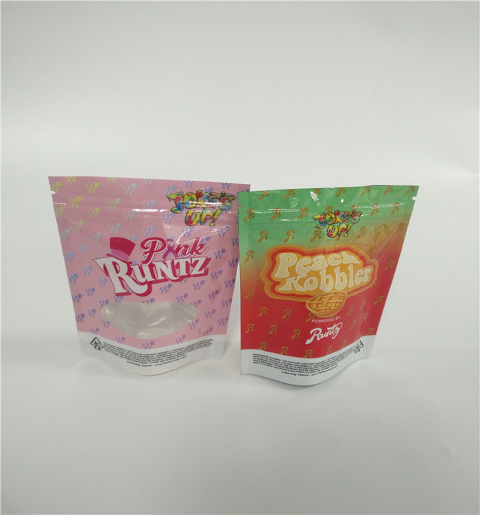 One Pound Aluminum Foil Bags Custom Mylar Zipper Smell Proof Rotogravure Printing