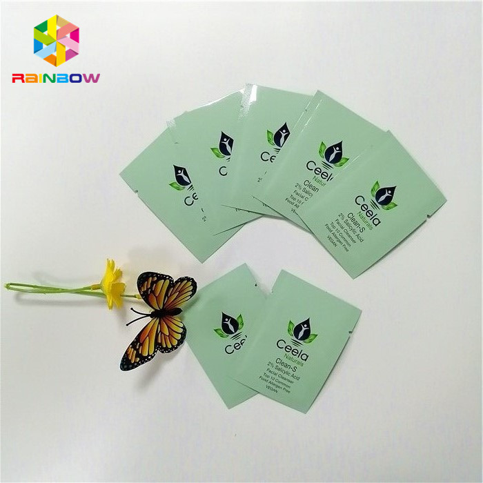 Multi - Colored Pastel Mylar Foil Heat Seal Bags Top Open With Tear Notch 6x9cm