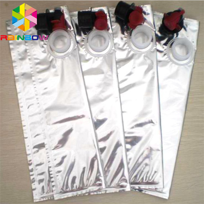 330ML Aluminum Foil Bags Red Wine Dispenser BIB Beverage Spout Tap Packaging