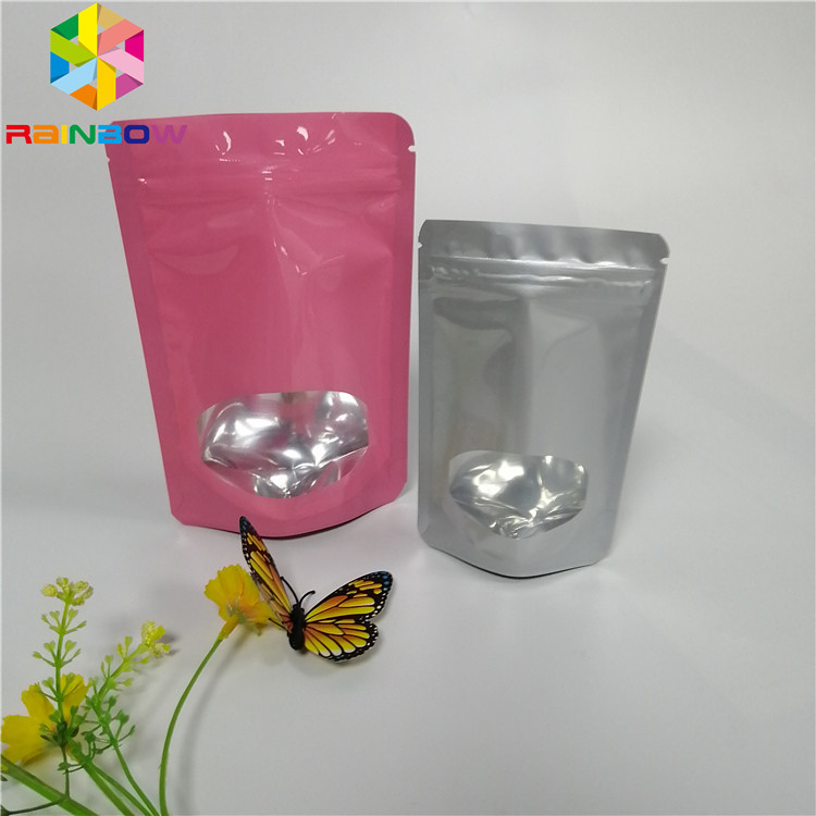 3.5g Seed Powder Foil Pouch Packaging Plastic Heat Seal Bags With Clear Window