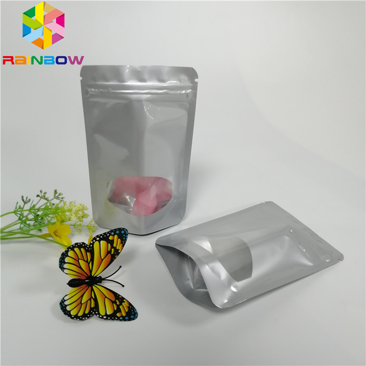 Mini Aluminum Foil Pouch Packaging Stand Up k Recyclable Candy Sugar Applied