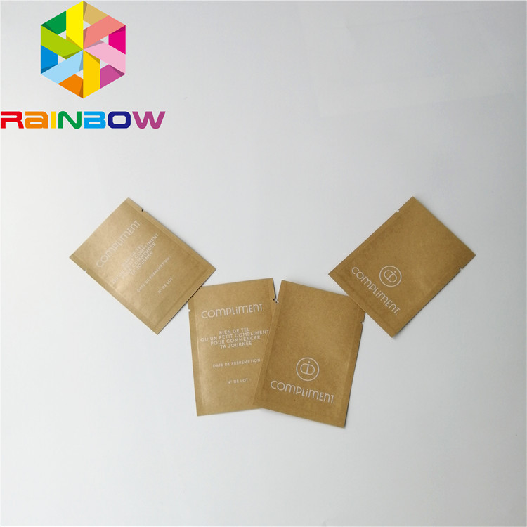 Small Recycled Brown Kraft Paper Custom Printing Aluminum Foil Moisture Proof