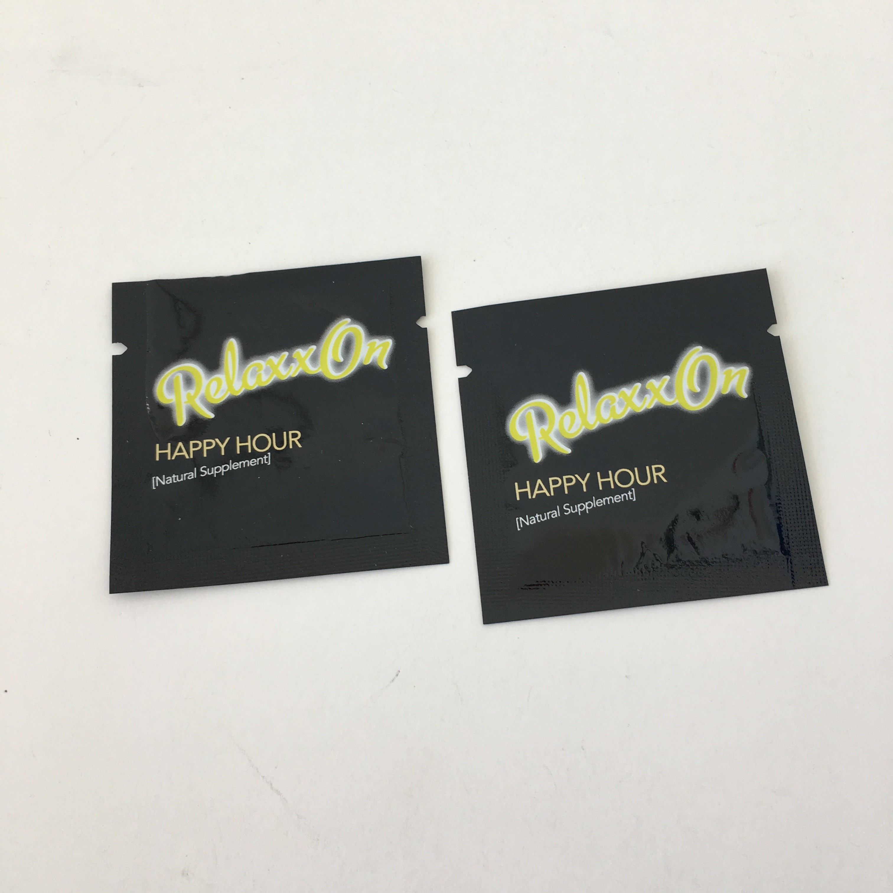 Heat Sealing Plastic Pouches Packaging Three Side Seal Supplement Powder Capsule