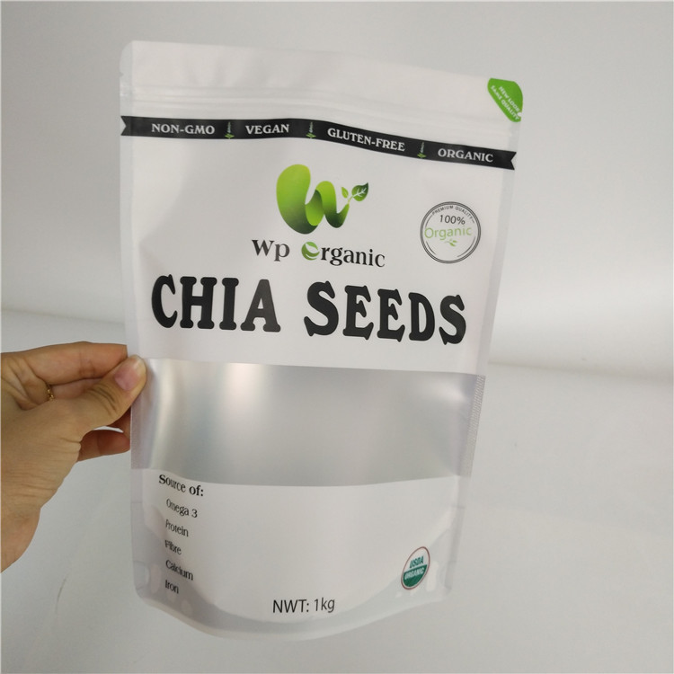 Aluminum Plastic Snack Food Bags Dried Food Packaging For Fish Rice Seeds Spices