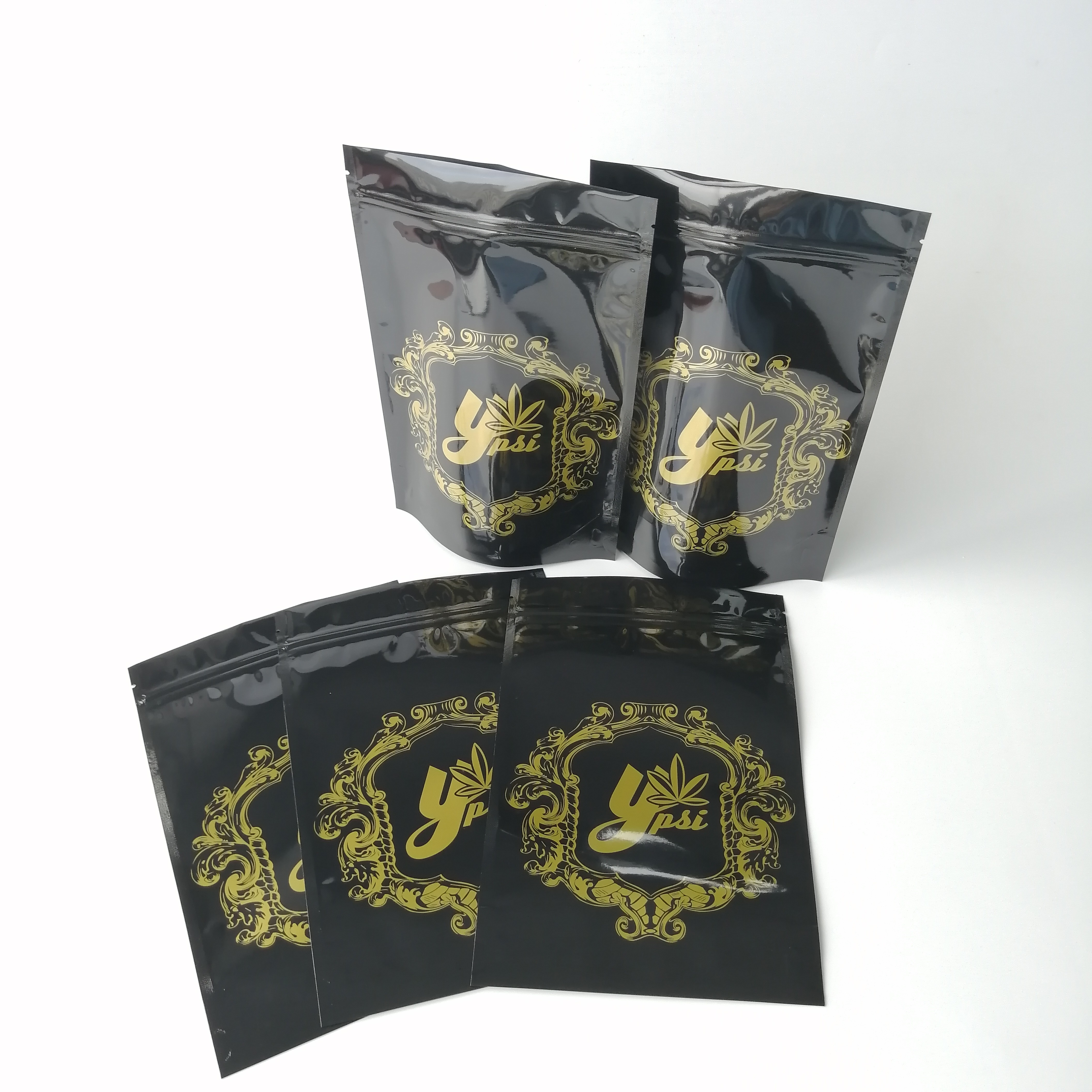 Biodegradable Plastic Pouches Packaging CBD Weeds Aluminum Foil k Medical Hemps Bags