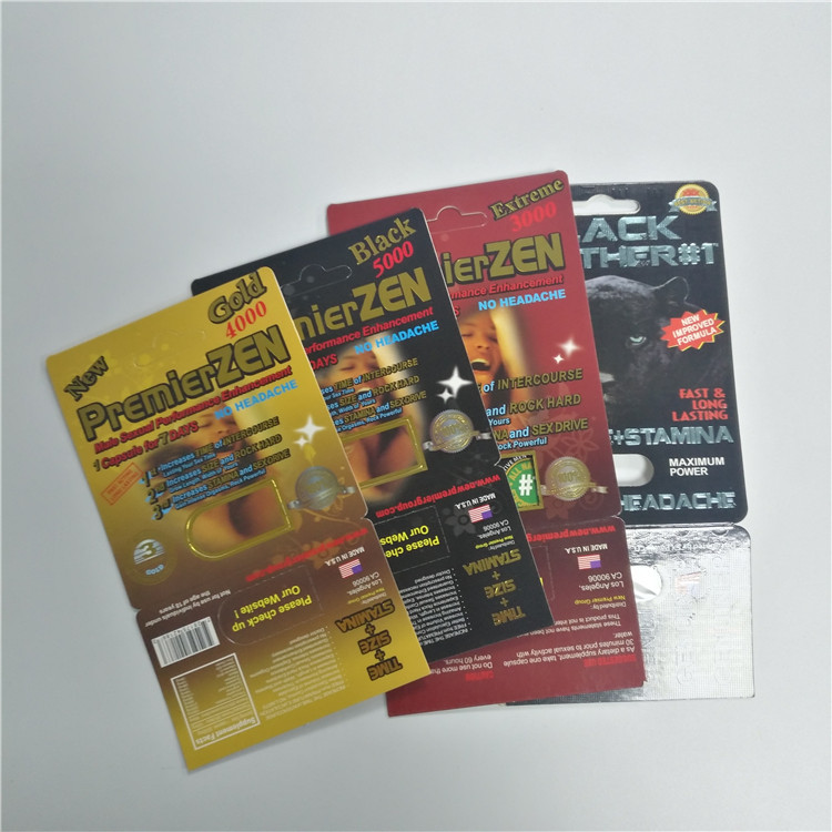 Premizer Zen Blister Card Packaging Display Blister Packaging for Male Enhancement Pills Pack