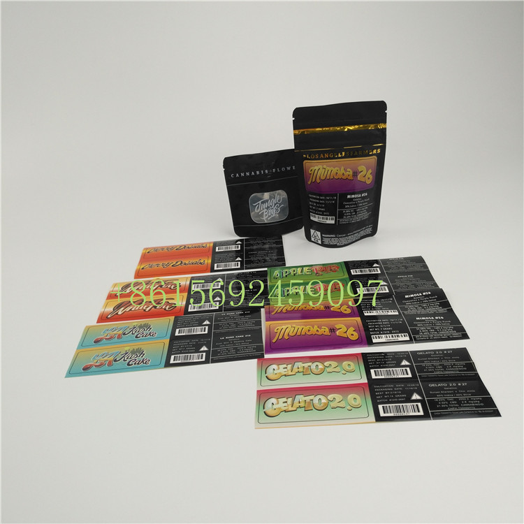 Moisture Proof 3.5g Zipper Top Bag , Stand Up Pouch Jungle Boy Sticker Mylar Packaging