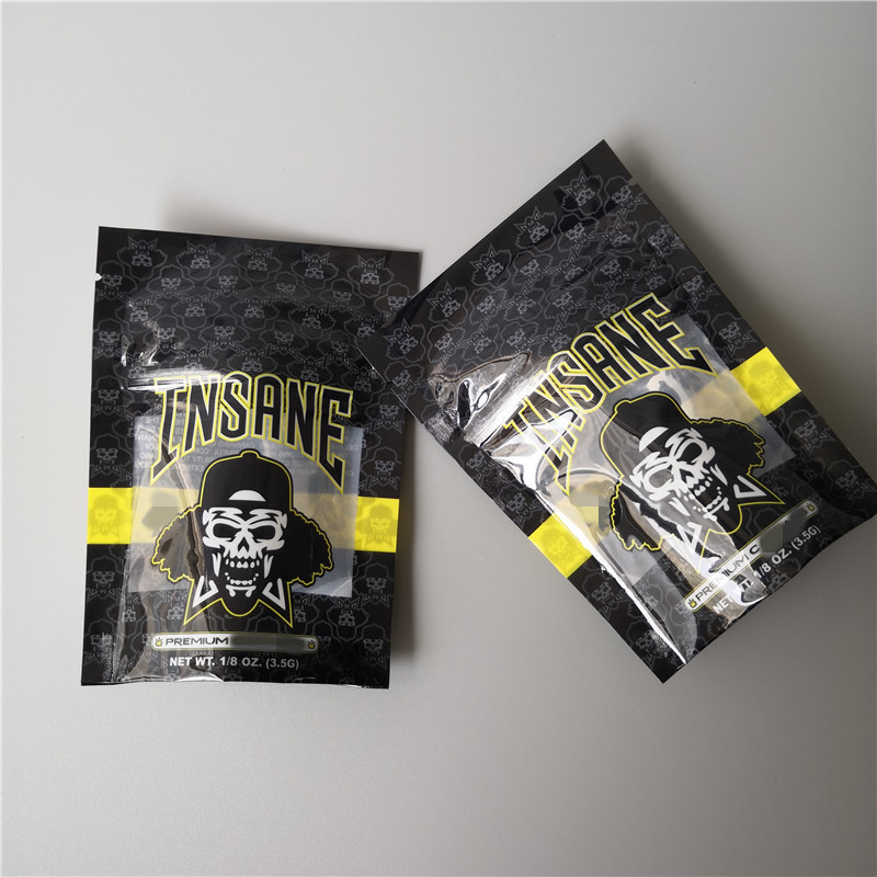 Smell Proof Packing k Plastic Bags California Cookies Packaging Matte Surface