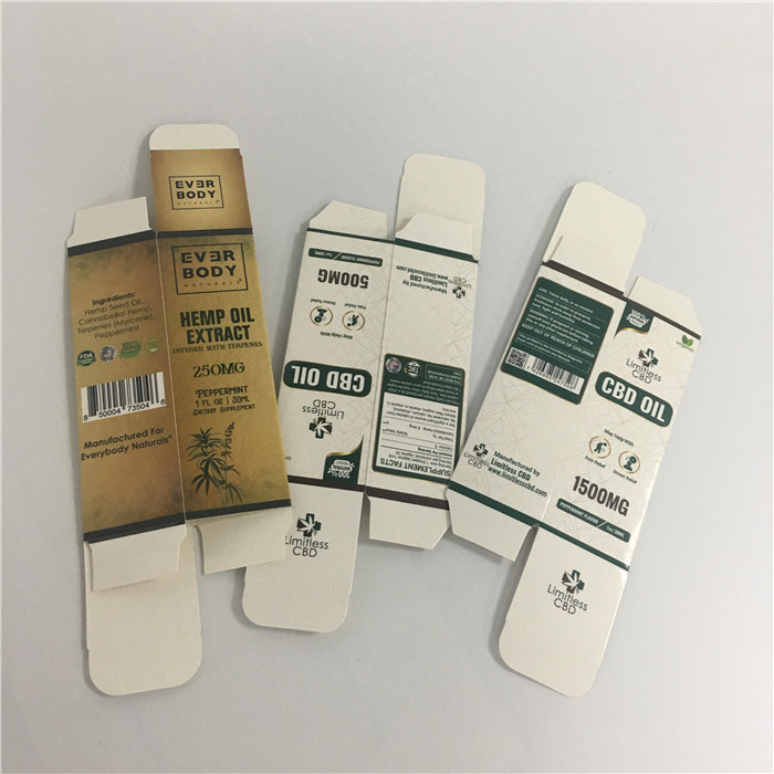 Hot sale paper box packaging vape pen cartridge white paper cardboard box