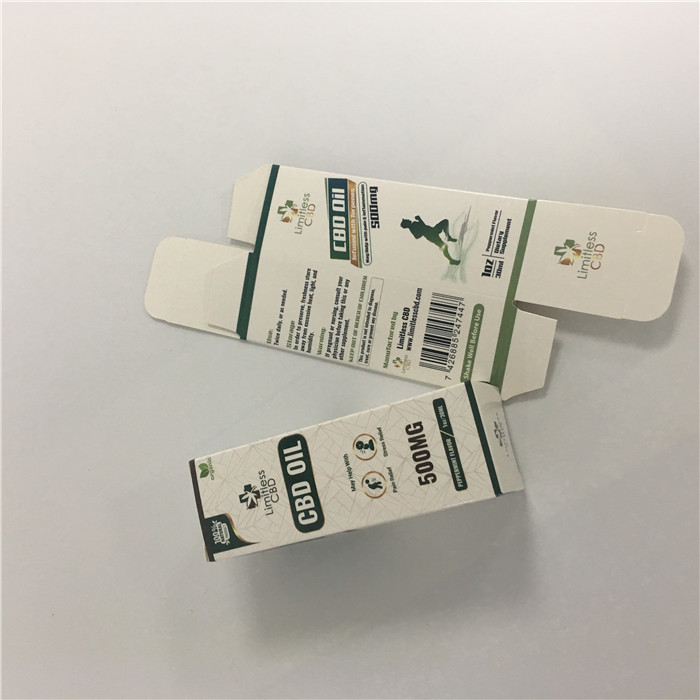 Custom Printed CBD Oil Bottle Paper Tube Packaging Cylinder Box With Gold Stamping